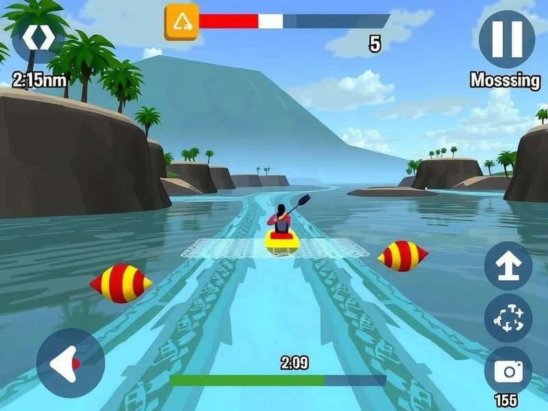 Tapti River Sprint gameplay screenshot showing river racing