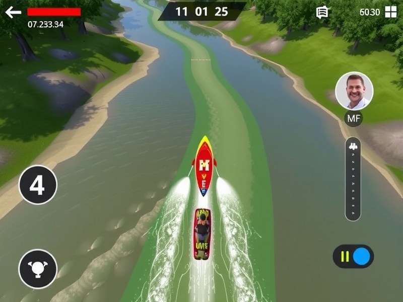 Tapti River Sprint control interface and gameplay mechanics